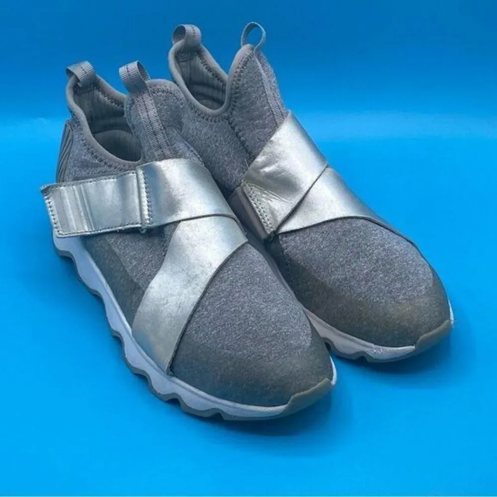 Sorel Kinetic Scalloped Sole‎ Trainer In Grey
